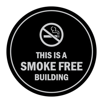Signs ByLITA Circle This is a smoke free building Sign